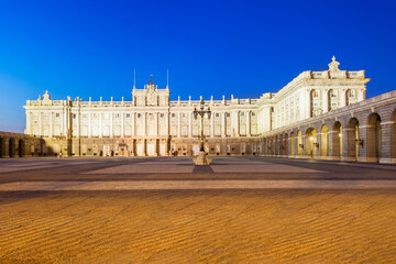 The Royal Palace of Madrid in Madrid city, Spain