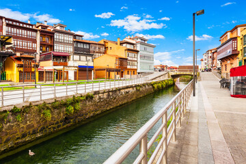 Fototapeta premium Llanes city marina in Spain