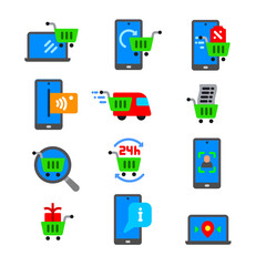 e-commerce icons set