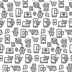 e-commerce seamless pattern