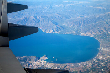 view from the plane