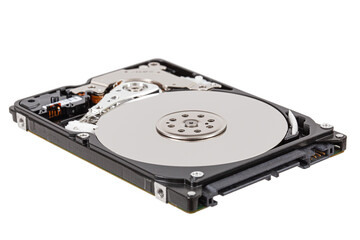 Hard disk isolated on white background