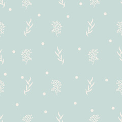 twig pattern on olive background