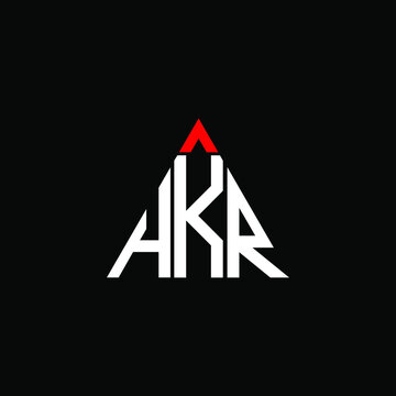 HKR letter logo creative design. HKR unique design
