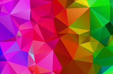 Fototapeta premium Colorful purple vivid polygonal triangular background pattern