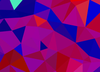 Geometric design. Dark blue ​gradient background. Geometric triangle, mosaic, abstract background EPS 10 Vector