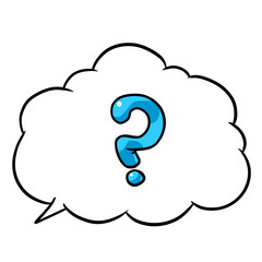 icon Dialogue conversation question mark illustration cartoon