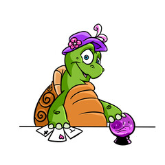 Turtle divination magic character fairy tale illustration cartoon