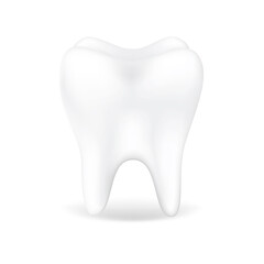 White tooth - vector illustration. Dental design element