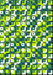 Abstract Geometric Pattern generative computational art illustration