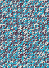 Fototapeta premium Abstract Geometric Pattern generative computational art illustration