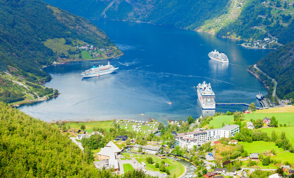 Geiranger at Geirangerfjord, Norway