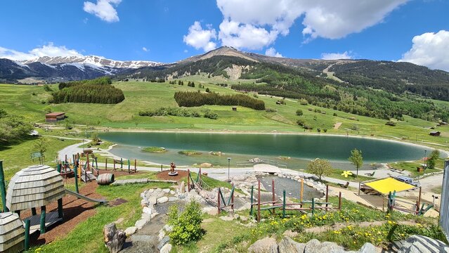 Nature near Wolfsee lake in Austria