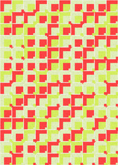 Abstract Geometric Pattern generative computational art illustration