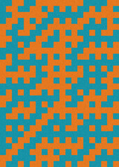 Abstract Geometric Pattern generative computational art illustration