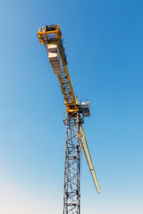 Construction crane. Construction details. Close-up.