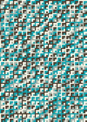 Abstract Geometric Pattern generative computational art illustration