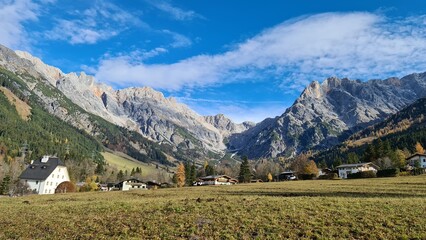 Fototapeta na wymiar Mountains near Hinterthal in Austria