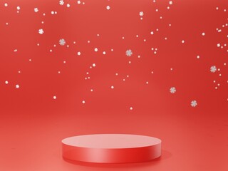 Christmas product display podium 