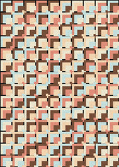 Abstract Geometric Pattern generative computational art illustration