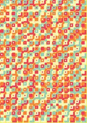 Abstract Geometric Pattern generative computational art illustration