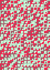 Fototapeta premium Abstract Geometric Pattern generative computational art illustration