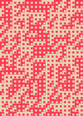 Abstract Geometric Pattern generative computational art illustration