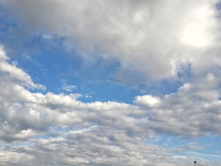 blue sky with clouds