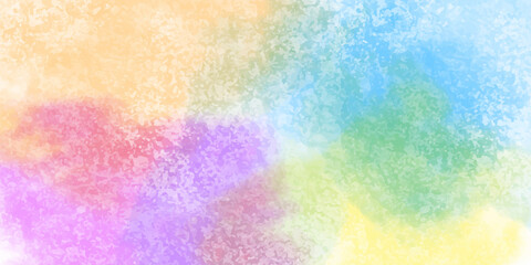 Fantasy smooth hand drawn digital art watercolor paper textured vector illustration for grunge design, vintage card, templates. Pastel ink colors wet effect hand drawn canvas aquarelle background