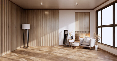 Sofa furniture and mockup modern room design minimal.3D rendering © Interior Design
