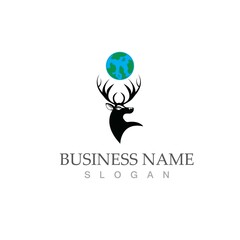 Deer vector icon illustration design