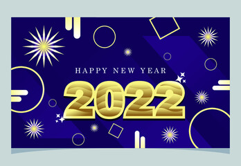 Gold and purple  style new year template