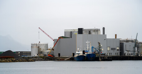 Fish oil factory in Bodo, Norway
