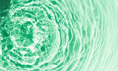 mint water texture, mint water surface with rings