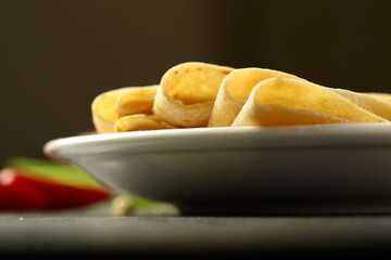 Arabic food cuisine- homemade roti, chapatti, served with tandoori, grilled chicken.