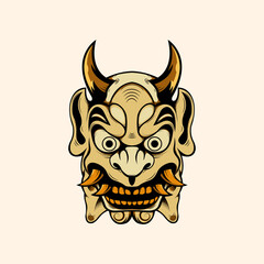 Oni japanese devil mask