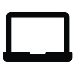 Laptop Isolated Vector icon which can easily modify or edit

