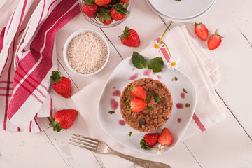 Strawberry risotto.