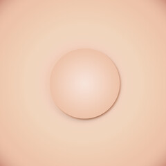 circle on a peach gradient background