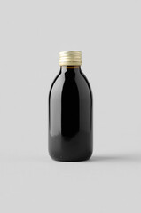 Cold brew coffee glass bottle mockup.