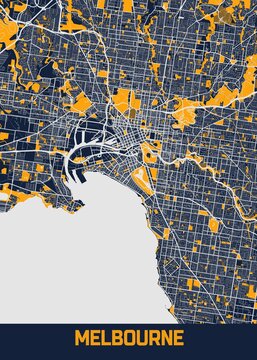 Melbourne Bluefresh City Map