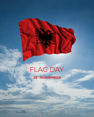 Albania independence day card