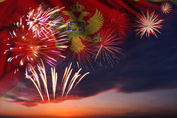 Flag of Montenegro for Independence day