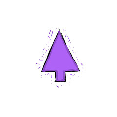 violet pine symbol (colored)
