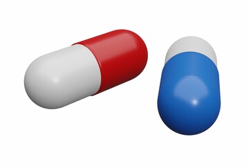 pills capsule drug 3d icon