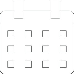 cinema hall and movie making icon calendar and date