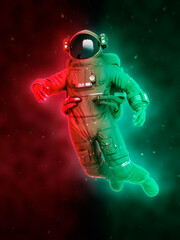 Fototapeta premium astronaut doing a drift