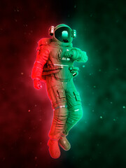 Fototapeta premium astronaut checking air