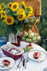 girl  and sunflowers