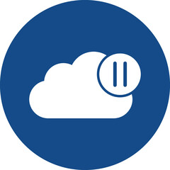 Cloud push Isolated Vector icon which can easily modify or edit

